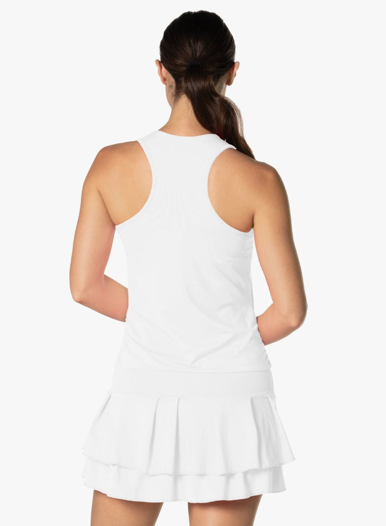 In It To Win It Tennis Dress in White, - shopdyi.com