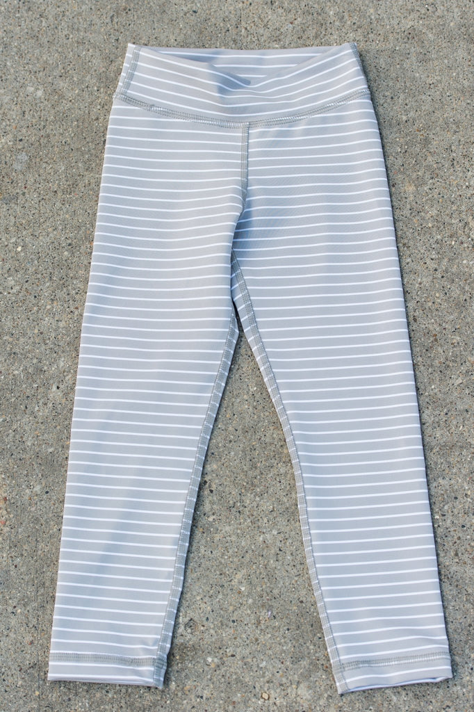 Kids Stripe Tight Grey White, - shopdyi.com
