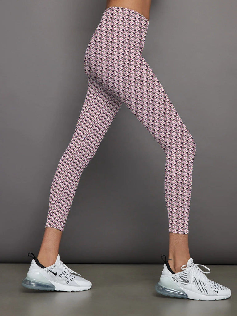 Ribbed Printed 7/8th Legging in Preppy Check- PreOrder Summer, - shopdyi.com