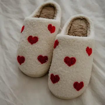 Hearts All Over Slippers, - shopdyi.com