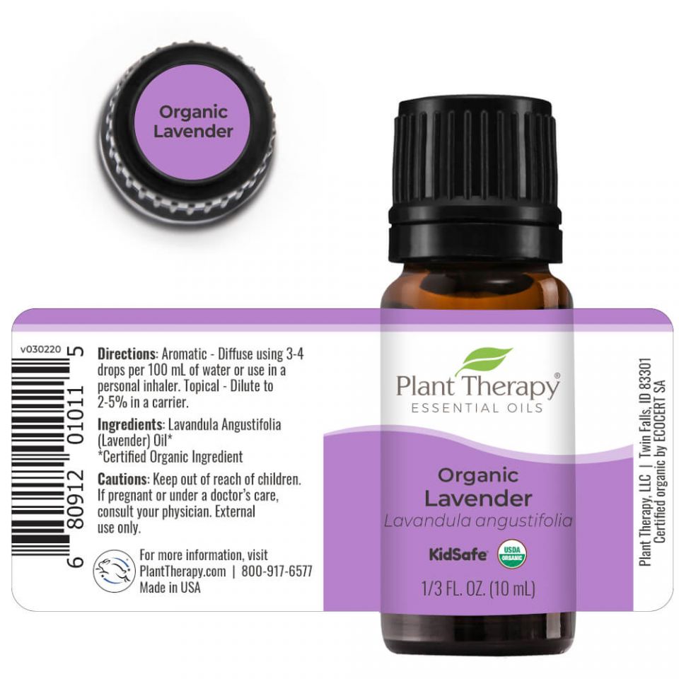 Organic Lavender Oil 10 Ml, - shopdyi.com