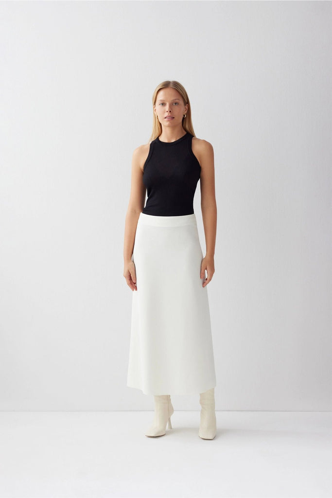 Vie Skirt in White, - shopdyi.com